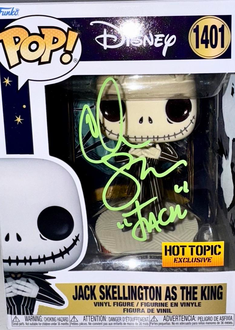Chris Sarandon Signed Limited Edition (1/1) Funko Pop #1401 Jack Skellington (Nightmare Before Christmas) w/Inscription and Tone Rodriguez artwork - Beckett and OC Celebrity Marketing COA